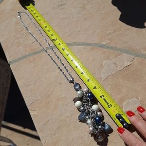Beautiful baubles, beautiful chain. Matte silver